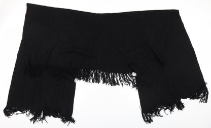 Womens UK Size One Size Marks and Spencer Black Wrap Jumper