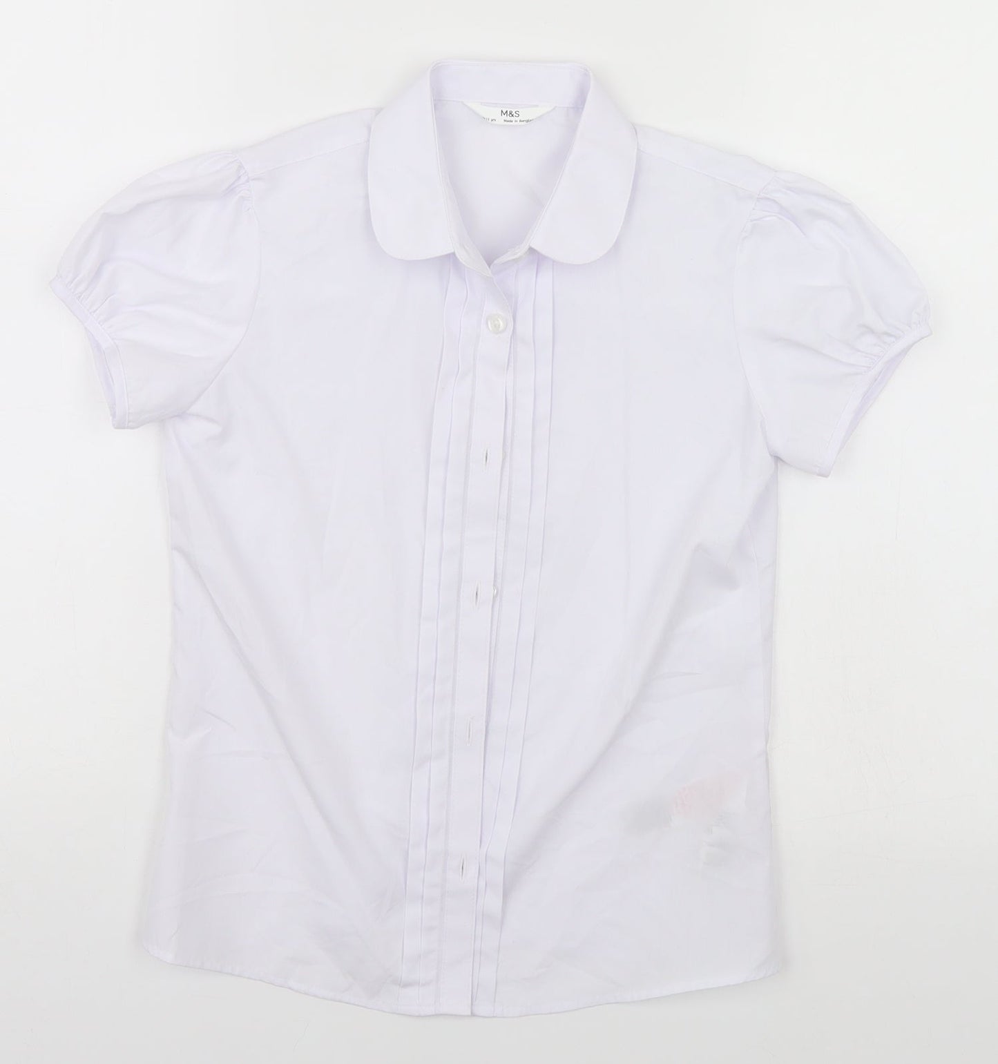 Marks and Spencer Boys Blue   Basic Button-Up Size 10-11 Years