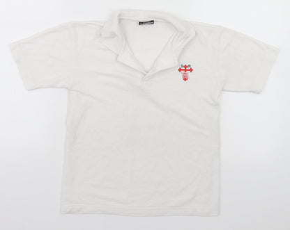 Innovation Boys White   Basic Polo Size 8-9 Years