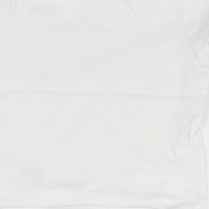 Brand and care label for Next Baby White Basic T-Shirt Size Newborn - Elephant
