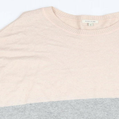 Womens UK Size 8 River Island Beige Pullover Jumper