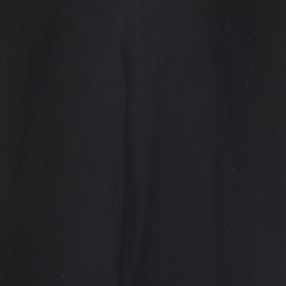 Womens UK Size 8 Papaya Regular Fit  Black Trousers