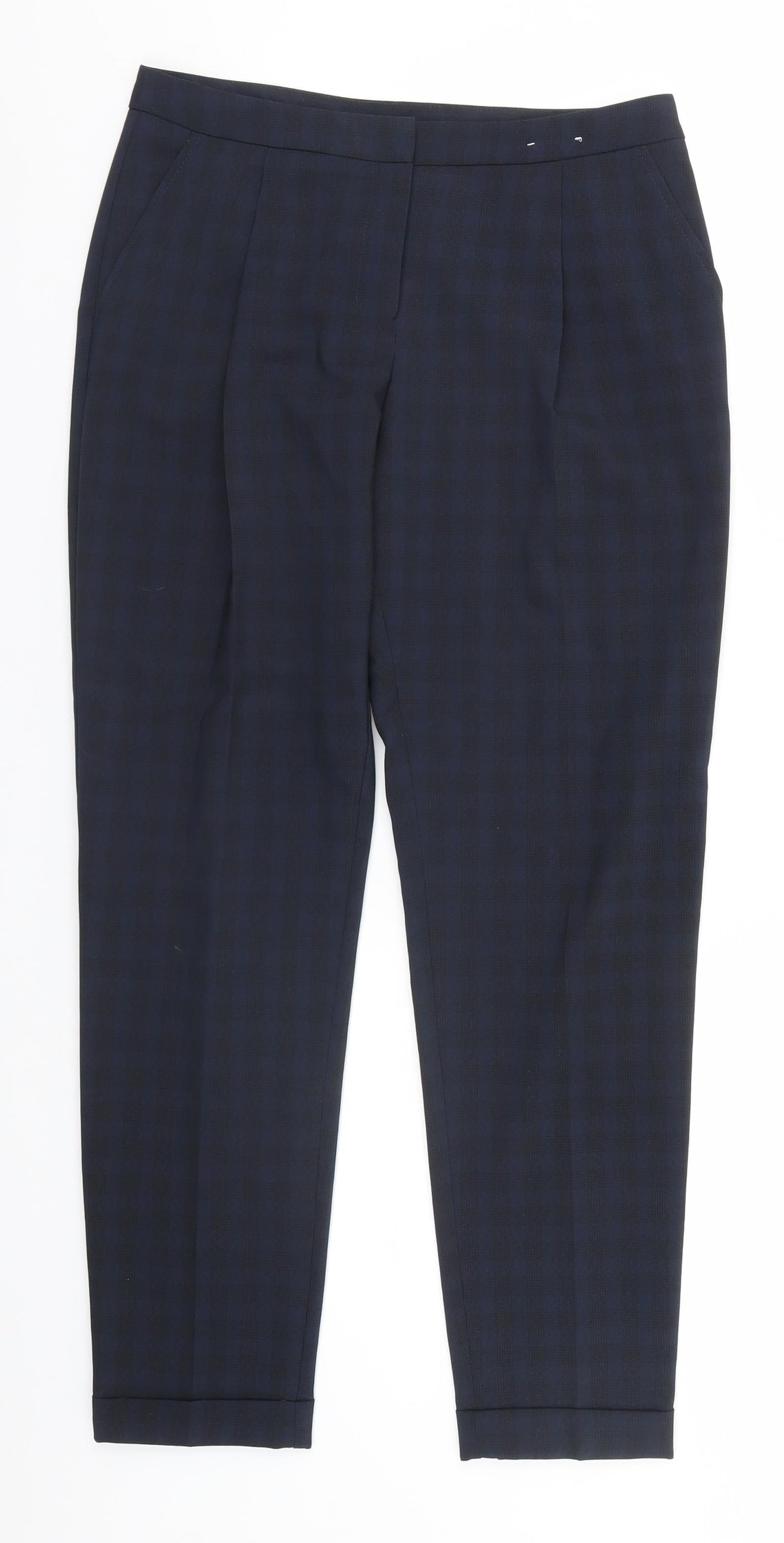 Womens UK Size 8 Dorothy Perkins Regular Fit  Blue Trousers