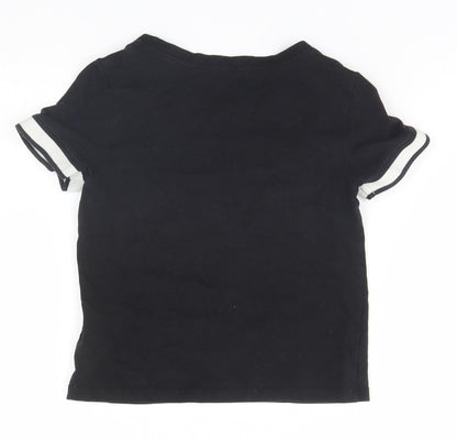 H&M Boys Black   Basic T-Shirt Size 9-10 Years