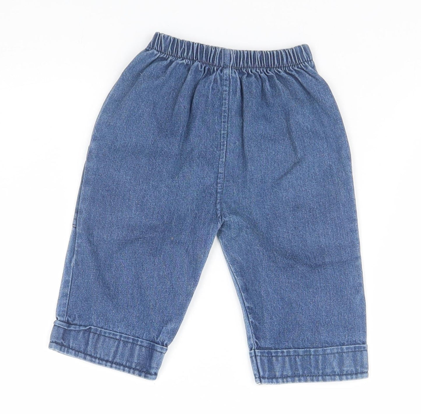 Baby C Boys Blue   Cargo Jeans Size 6-9 Months  - Car
