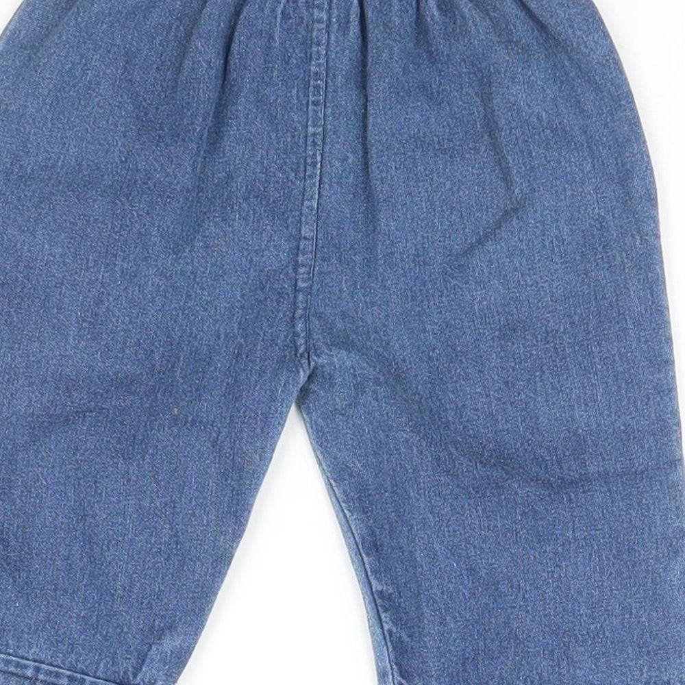 Baby C Boys Blue   Cargo Jeans Size 6-9 Months  - Car