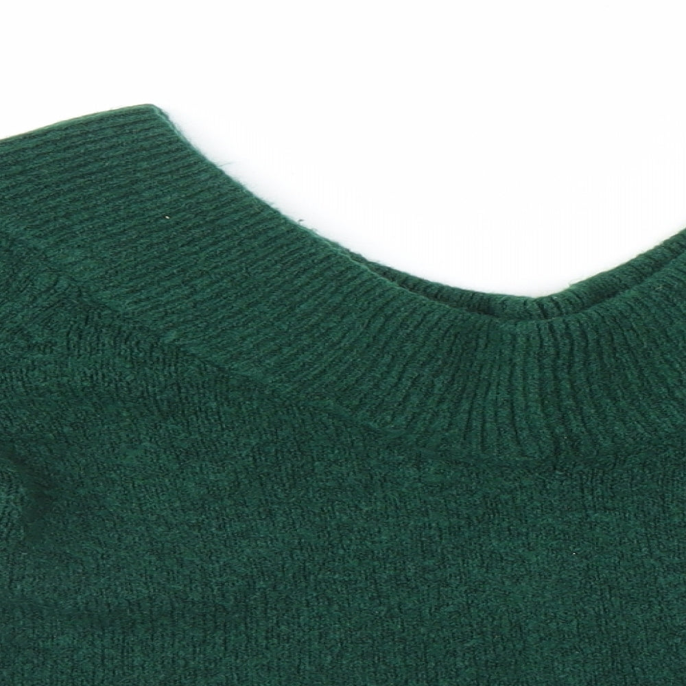 Womens UK Size XS H&M Green Pullover Jumper