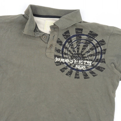 Projekts NYC Mens Green    Polo Size M