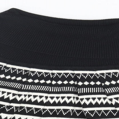 Womens UK Size 6 Atmosphere Black Wrap Jumper