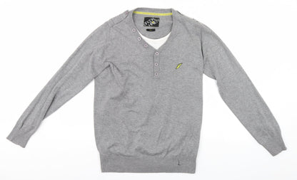 Brookhaven Mens Grey   Pullover Jumper Size S