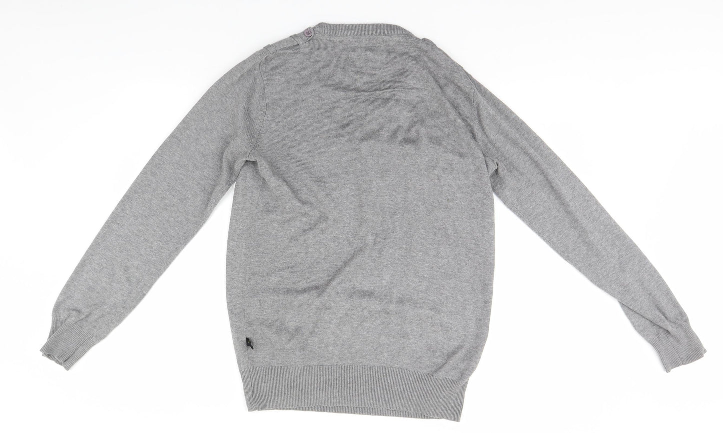 Brookhaven Mens Grey   Pullover Jumper Size S