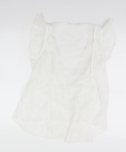Womens UK Size  Preworn White Basic Blouse