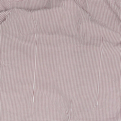 Zara Mens White Check   Button-Up Size L