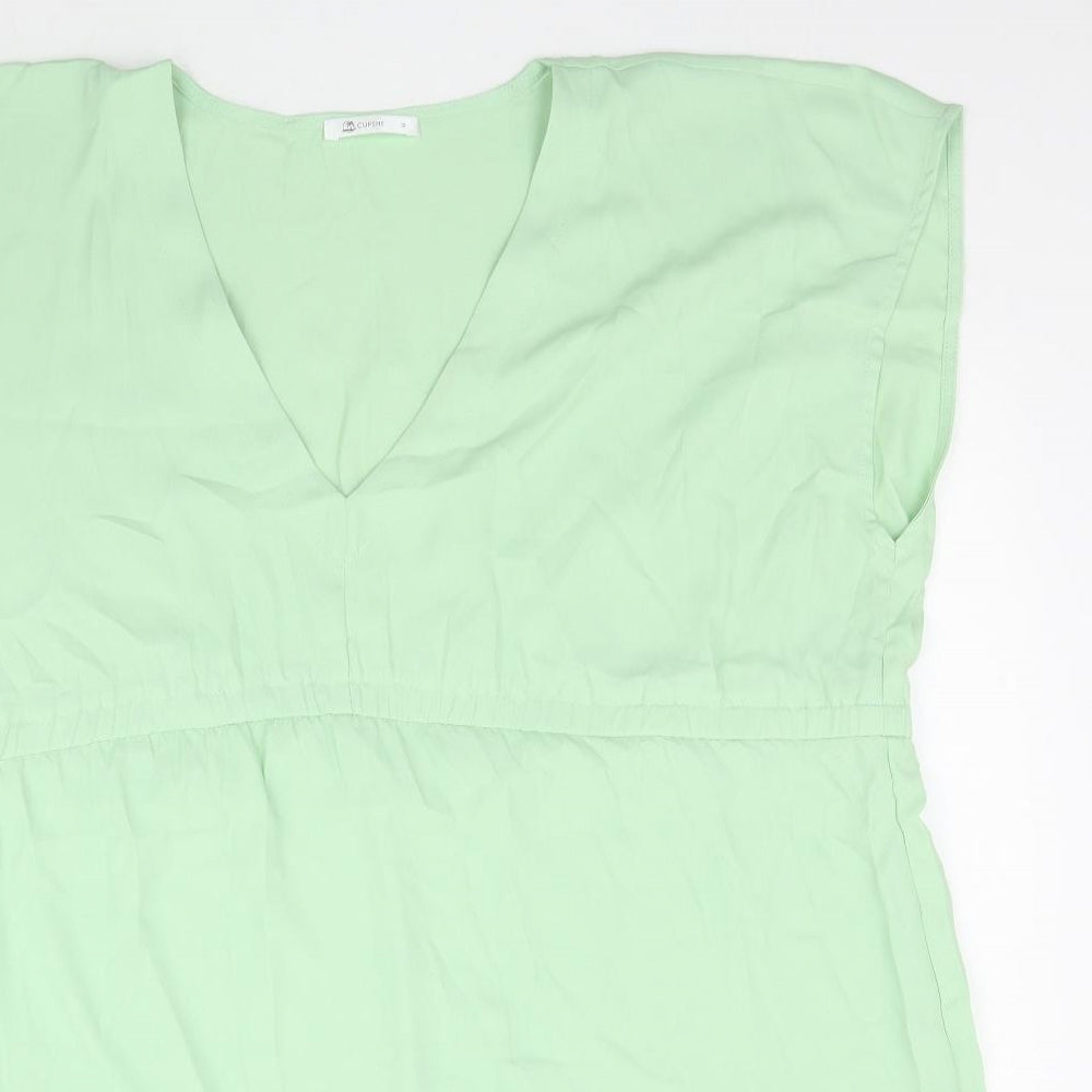 Cupshe Womens Green   Basic Blouse Size M