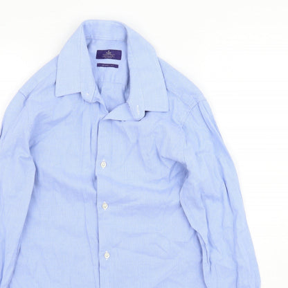 Mens UK Collar Size 15 NEXT Smart Blue  Dress Shirt