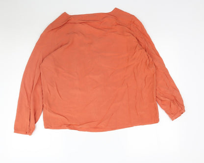 Womens UK Size 18 R EDITION Orange Basic Blouse