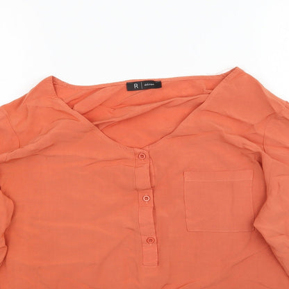 Womens UK Size 18 R EDITION Orange Basic Blouse