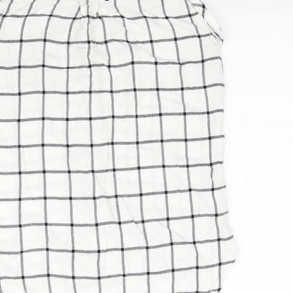 Womens UK Size 8 Matalan White Basic Button-Up