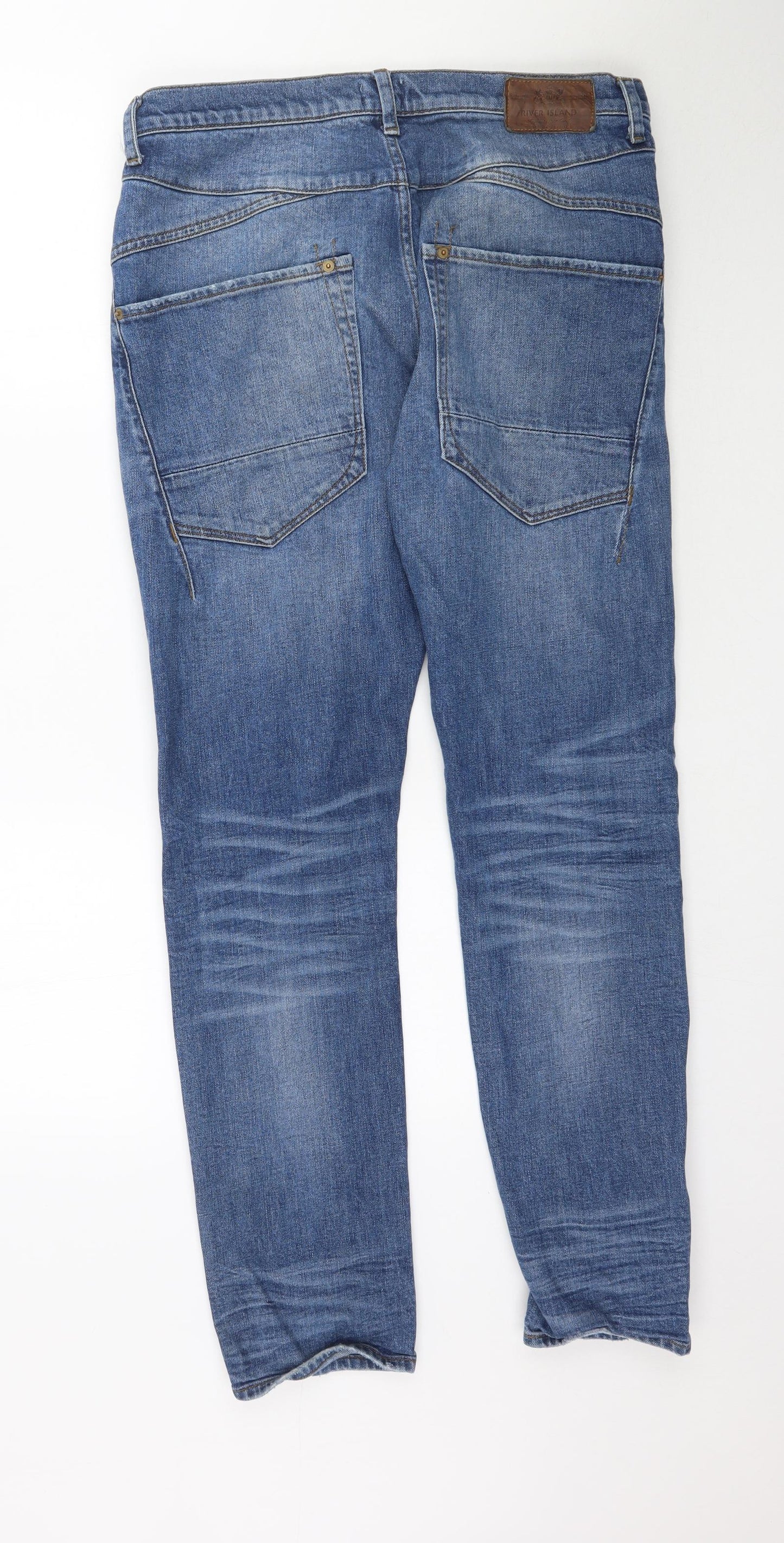 River Island Womens Blue  Denim Skinny Jeans Size 32 L31 in