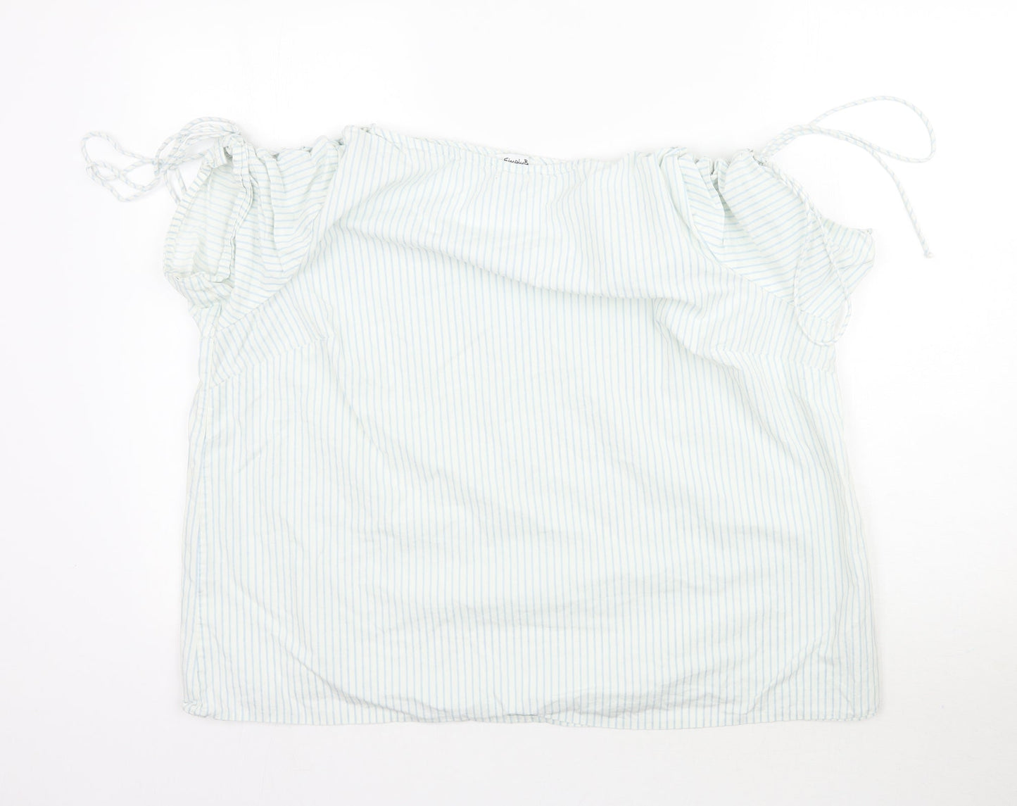SimplyBe Womens White Striped  Basic Blouse Size 20