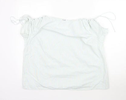 SimplyBe Womens White Striped  Basic Blouse Size 20