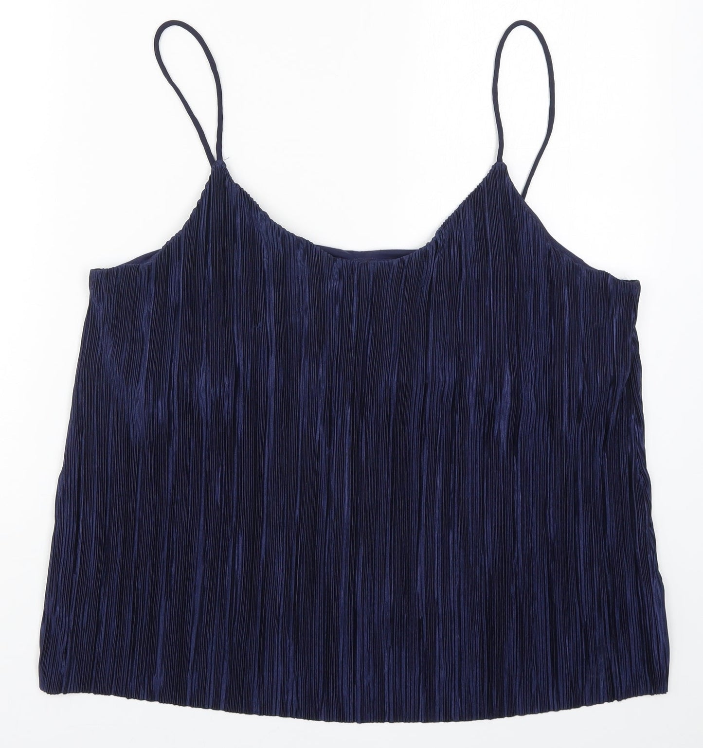 Womens UK Size L H&M Blue Basic Tank