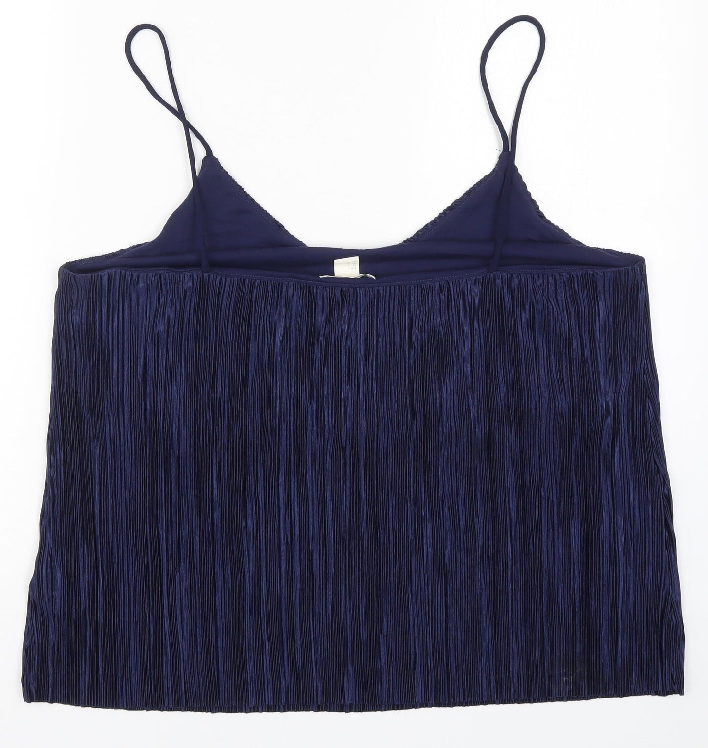 Womens UK Size L H&M Blue Basic Tank
