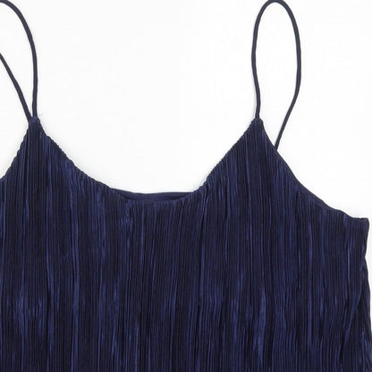 Womens UK Size L H&M Blue Basic Tank