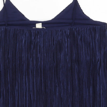 Womens UK Size L H&M Blue Basic Tank