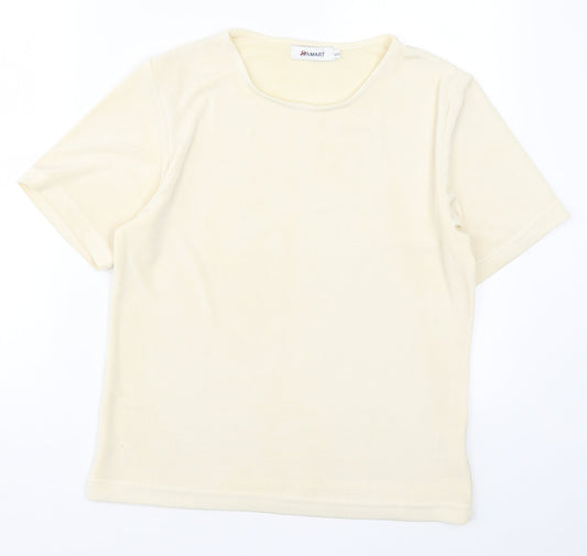 Womens UK Size 16 Damart Beige Basic T-Shirt