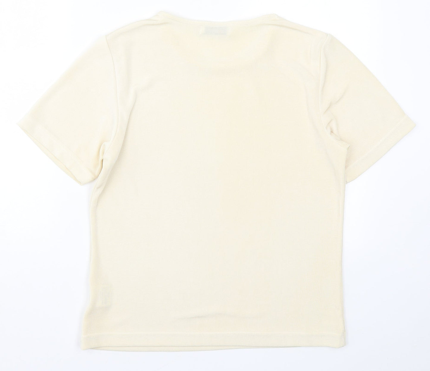 Womens UK Size 16 Damart Beige Basic T-Shirt