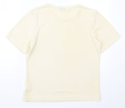 Womens UK Size 16 Damart Beige Basic T-Shirt