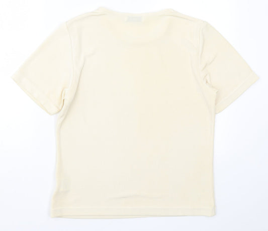 Womens UK Size 16 Damart Beige Basic T-Shirt