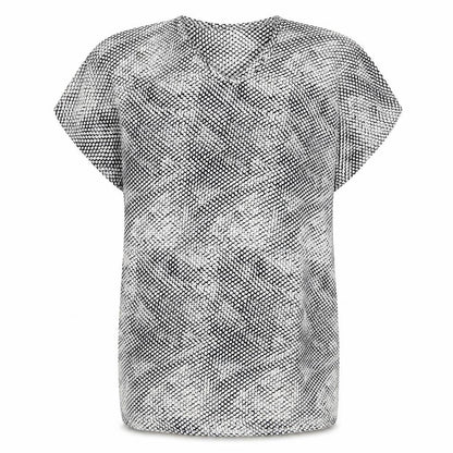 Front view of Apricot women’s grey animal print t-shirt dress, size UK 8