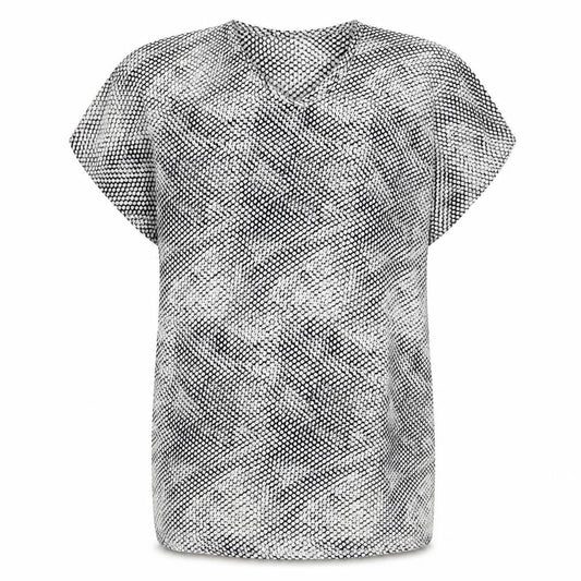 Front view of Apricot women’s grey animal print t-shirt dress, size UK 8