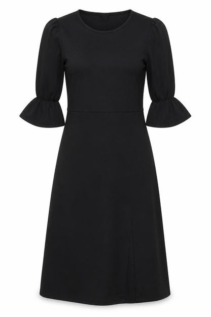 Front view of River Island women’s black a-line, size UK 6