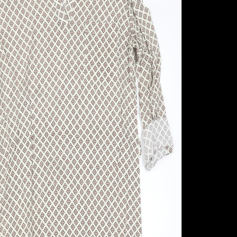 Atmosphere Womens Beige Geometric  Pencil Dress  Size 4
