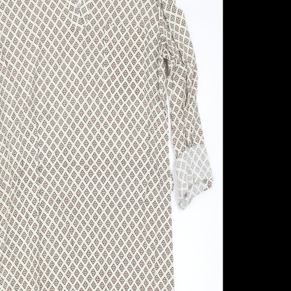 Atmosphere Womens Beige Geometric  Pencil Dress  Size 4