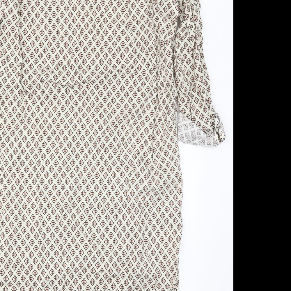 Atmosphere Womens Beige Geometric  Pencil Dress  Size 4