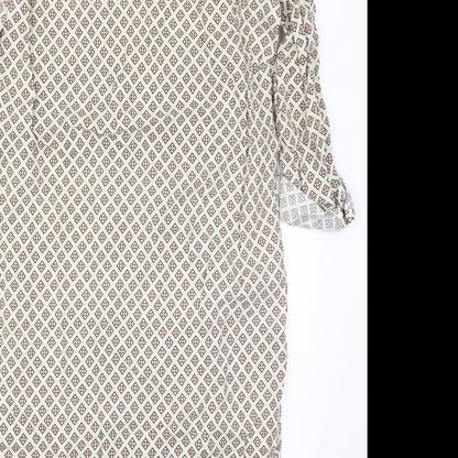 Atmosphere Womens Beige Geometric  Pencil Dress  Size 4