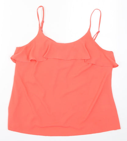 Papaya Womens Pink   Basic Tank Size 14