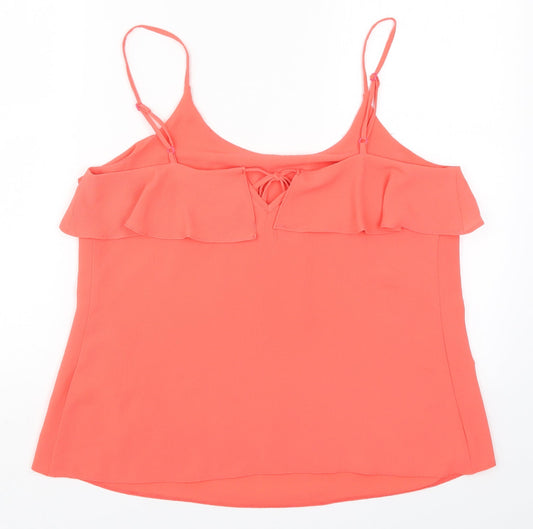 Papaya Womens Pink   Basic Tank Size 14