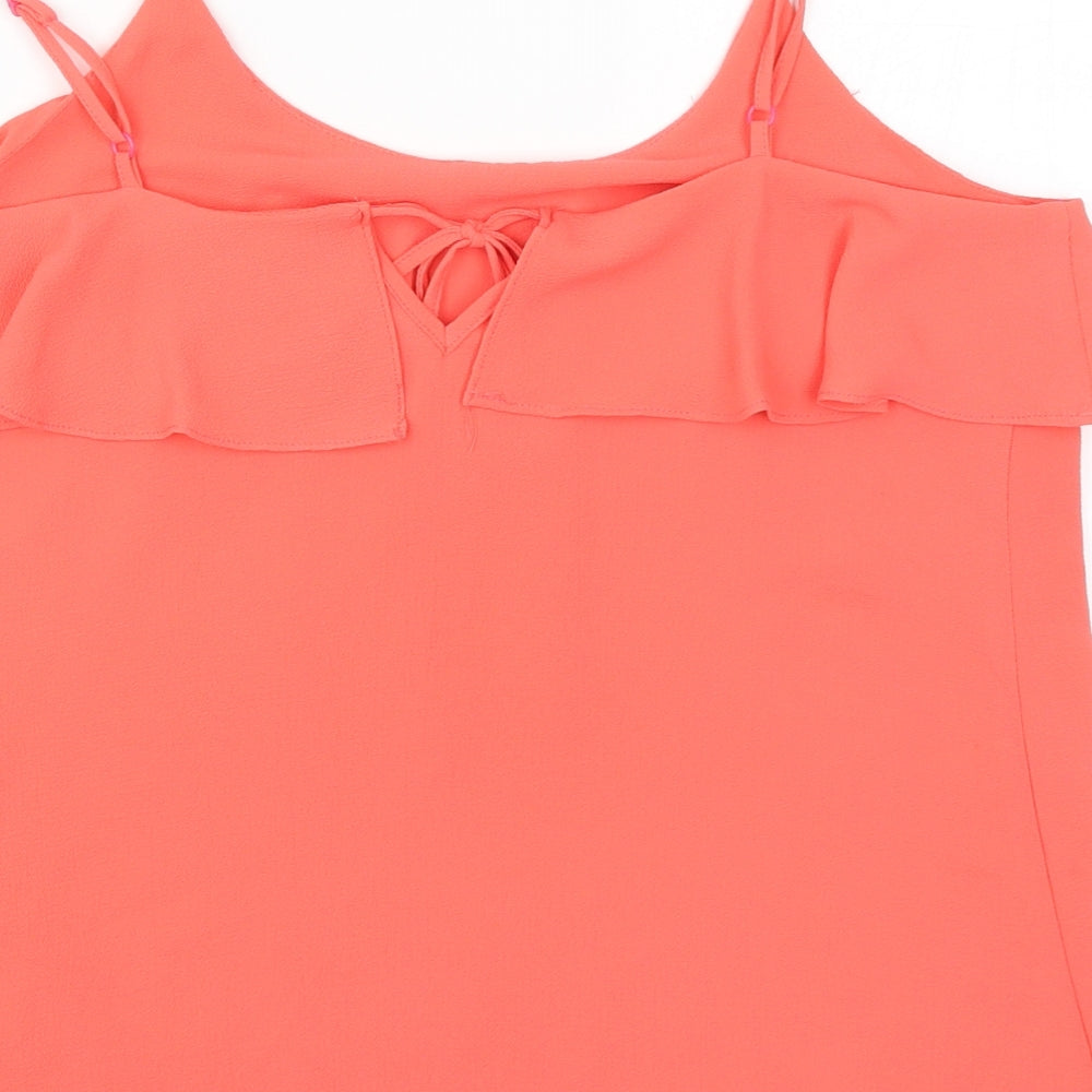 Papaya Womens Pink   Basic Tank Size 14