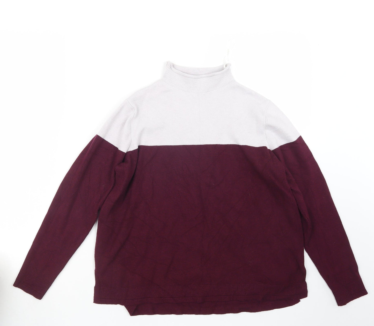 Womens UK Size 14 Marks and Spencer Purple Pullover Jumper