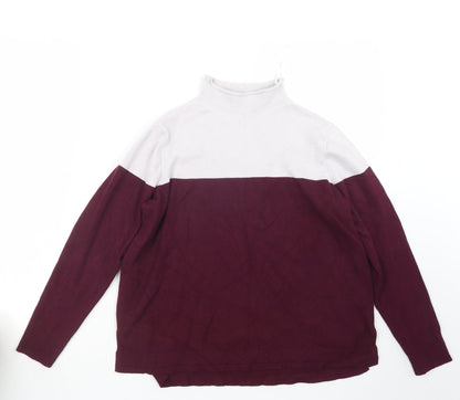 Womens UK Size 14 Marks and Spencer Purple Pullover Jumper