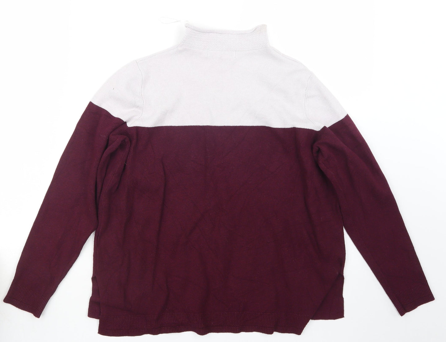 Womens UK Size 14 Marks and Spencer Purple Pullover Jumper