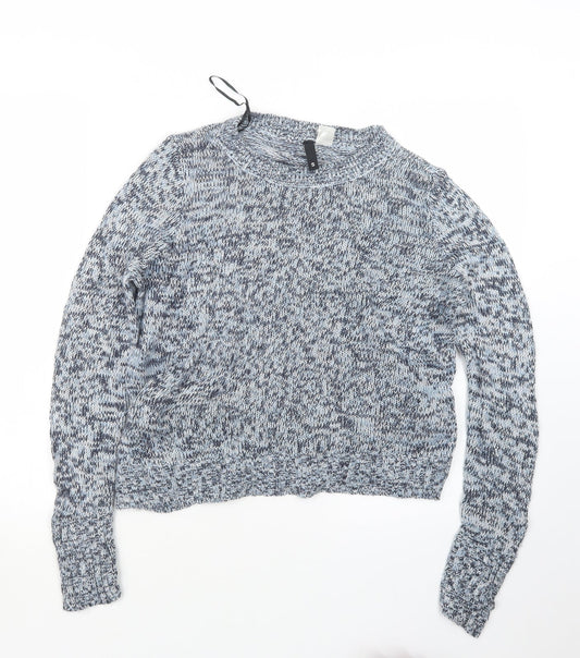 Divided by H&M Womens Blue  Knit Pullover Jumper Size S