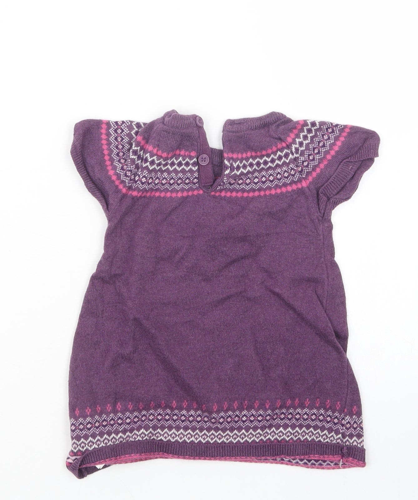 H&M Girls Pink  Knit Pullover Jumper Size 9-12 Months