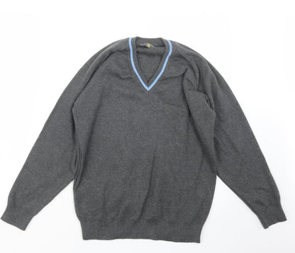 Additional front view of Magic Fit men’s grey knit jumper, size S