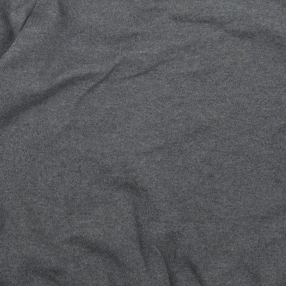 Brand and care label for Magic Fit men’s grey knit jumper, size S